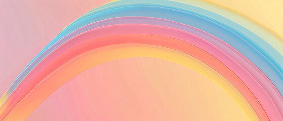 Simple retro pattern design in abstract style with bright rainbow colored lines
