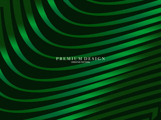 Green gradient colored lines abstract background. Modern design for banners, cards, web design, banners, certificates, etc.