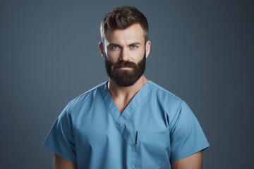 Obraz premium Portrait of a professional male nurse
