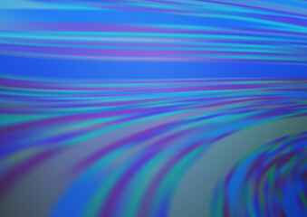 Light BLUE vector blurred shine abstract template.