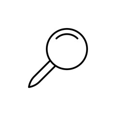 Push pin outline icons, minimalist vector illustration ,simple transparent graphic element .Isolated on white background