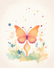A butterflys presence infuses the atmosphere with a sense of innovation