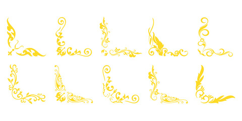 Gold Corner Frame Border