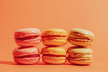 colorful macaroons  background - 757233028
