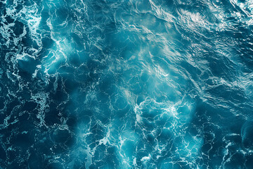 Fototapeta premium top view of ocean surface