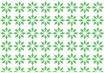 abstract green seamless pattern geometric with flowers
