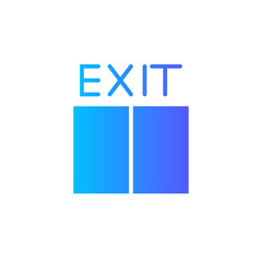 exit gradient icon