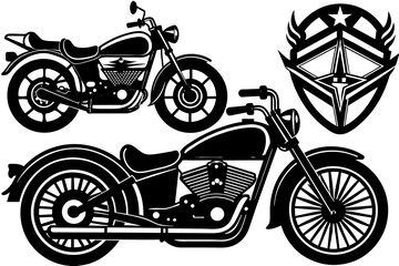 set of motorcycle