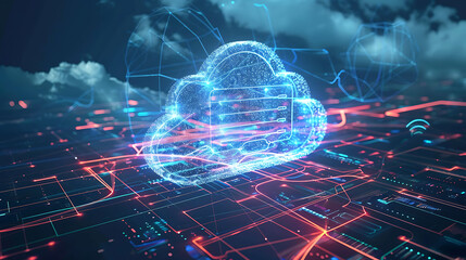 Obraz premium Enhancing Connectivity: Exploring 5G Wireless Networks, High-Speed Internet, Cloud Computing, and Data Storage Technologies for Global Connectivity and Smart Cities.