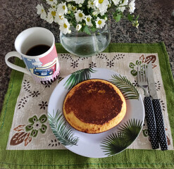 cup of coffee and cake