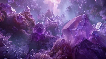 Cercles muraux Tailler amethyst gallery unreal landscape biomorphic forms