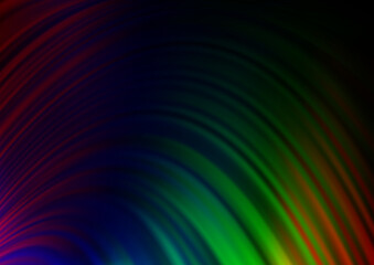 Dark Multicolor, Rainbow vector template with bubble shapes.