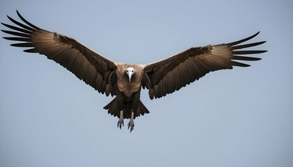 A Vulture With Its Wings Outstretched Gliding Eff Upscaled 4