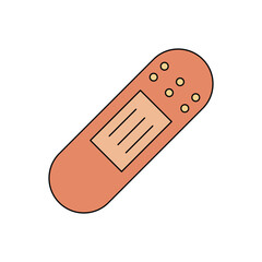 plaster icon vector template design flat and simple