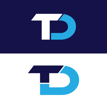 modern td logo design