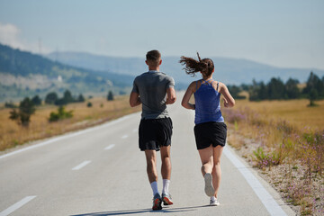 Dynamic Duo: Fitness-Ready Couple Embraces Confidence and Preparation for Upcoming Marathons