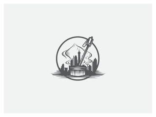 Cleaning logo design vector, vector and illustration,