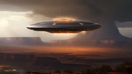 Obraz premium Exquisite fantasy scenes of space creatures, satellites, and otherworldly landscapes