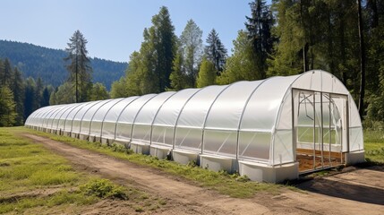 Spacious greenhouse facilities for cultivating an array of exquisite and vibrant flower varieties