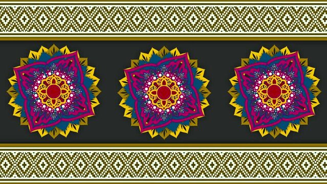 Mandala art, Tibetan Buddhist Mandala, Decorative round ornament. Arabic, Indian, ottoman motifs, Colorful Mandala Art, picture for meditation, Floral Cross Stitch Embroidery, oriental pattern