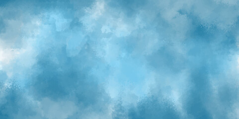 blue watercolor and paper texture. beautiful dark gradient hand drawn by brush grunge background. watercolor wash aqua painted texture close up, grungy background with violet sky.