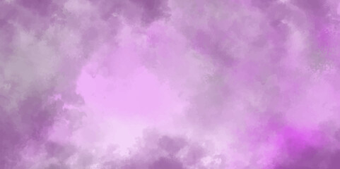 Abstract watercolor background. colorful sky with clouds. Abstract painting banner. Purple color sky background design. purple stained grungy background or texture. Generative AI.