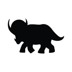 Dinosaur silhouettes vector illustration isolated on white background. Prehistoric animal vector silhouette. Black dinosaur silhouettes for kids. 