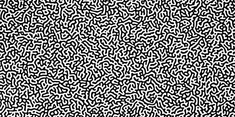 Gradient noise line abstract spread geometric background. Monochrome Turing reaction background. Abstract diffusion pattern with chaotic shapes. Vector illustration.