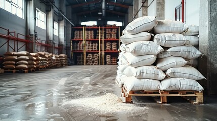 Pallet Precision - The Art and Science of Storing Flour Bags Efficiently in a Structured Stock Environment