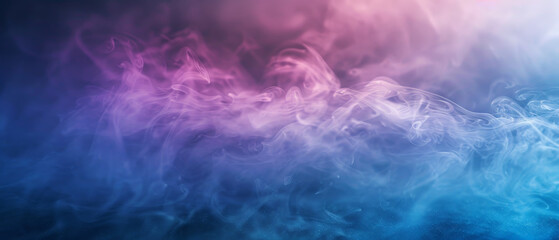 A colorful smokey background with a blue and purple hue