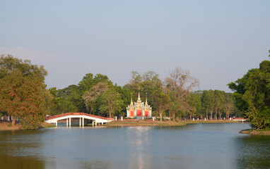 Bueng Phra Ram in Ayutthaya Province, Thailand