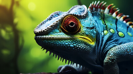 Obraz premium Colorful chameleon