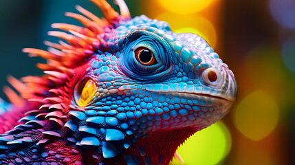 Obraz premium Colorful chameleon