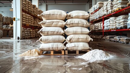 The Role of Pallet Tracks in Maintaining an Organized and Efficient Flour Storage System