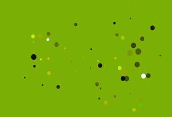 Light Green, Yellow vector layout with circle shapes.