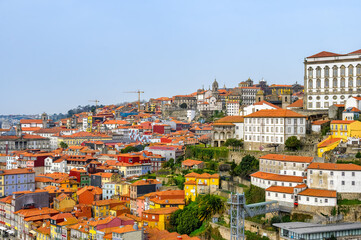 Aerial view cityscape in Porto, Portugal