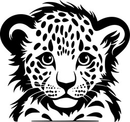 Leopard Baby - High Quality Vector Logo - Vector illustration ideal for T-shirt graphic