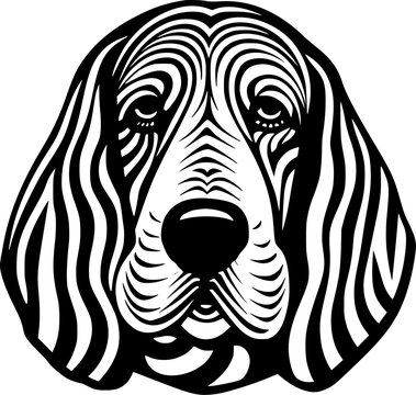 Basset Hound - High Quality Vector Logo - Vector illustration ideal for T-shirt graphic