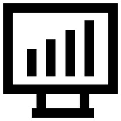 analytics icon, simple vector design