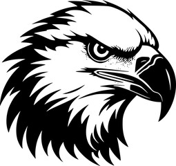 Obraz premium Eagle | Minimalist and Simple Silhouette - Vector illustration
