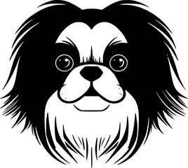Japanese Chin - High Quality Vector Logo - Vector illustration ideal for T-shirt graphic - obrazy, fototapety, plakaty
