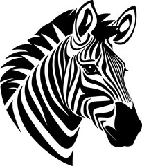 Zebra - High Quality Vector Logo - Vector illustration ideal for T-shirt graphic