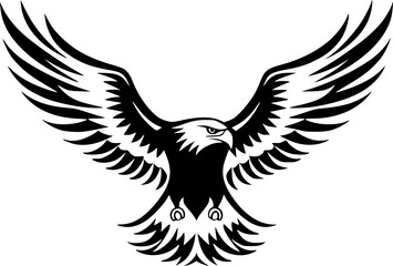 Obraz premium Eagle | Minimalist and Simple Silhouette - Vector illustration