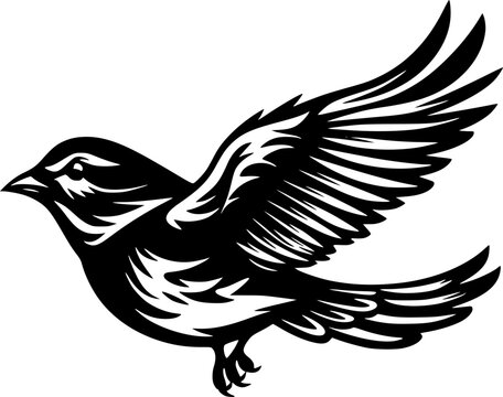recommend clip art: Sparrow | Minimalist and Simple Silhouette - Vector illustration