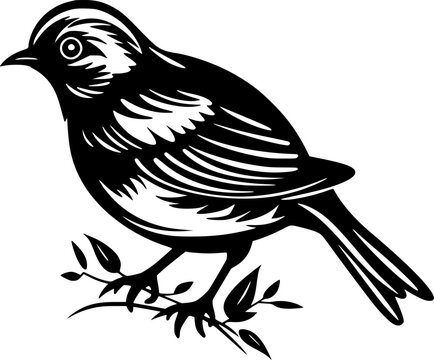recommend clip art: Sparrow - High Quality Vector Logo - Vector illustration ideal for T-shirt graphic