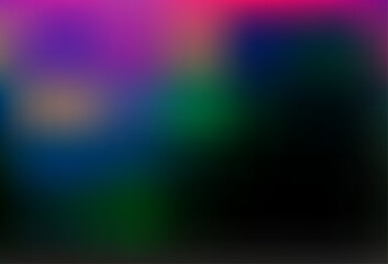 Dark Multicolor, Rainbow vector blurred and colored background.