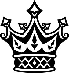 Crown - High Quality Vector Logo - Vector illustration ideal for T-shirt graphic - obrazy, fototapety, plakaty