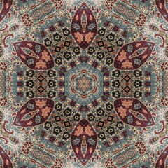 Print work for carpet, rug, tiles and flooring. Pattern design for the background. Turkish embroidery and batik concept