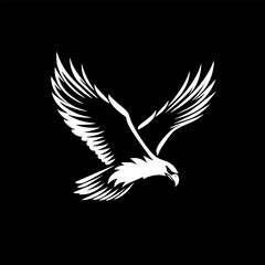 Obraz premium Eagle | Minimalist and Simple Silhouette - Vector illustration