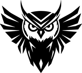 Obraz premium Owl - Minimalist and Flat Logo - Vector illustration
